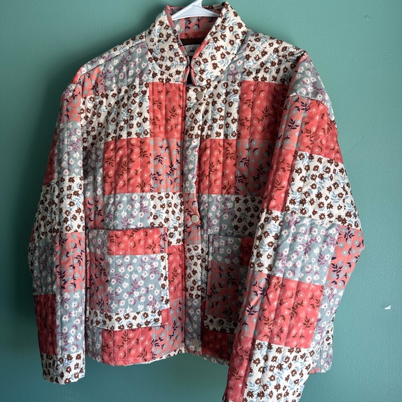 Jackets & Blazers - Floral Patchwork Quilted Jacket